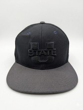 Utah State Aggies Zephyr Z-Hats Snapback Hat Black Gray Two-Tone Good