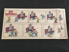 #25  BIG GEORGE! by Virgil Partch  Lot of 8 Sunday Third Page Strips  1985