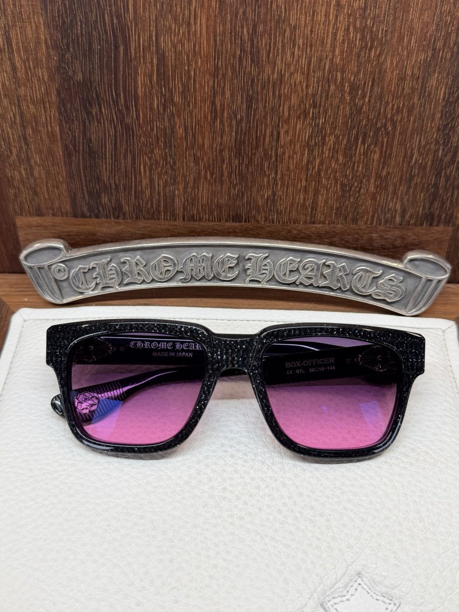 Chrome Hearts Box Officer Sunglasses Starlight/Silver Rare | eBay