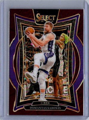 2024-25 Panini Select #24 Domantas Sabonis Maroon Prizm #/175