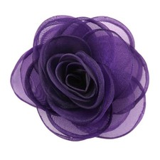 Lovely Floral Hair Clips, Purple Rose Brooches for Women Versatile Pins for...