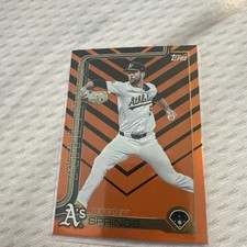2025 Topps Update Series Jeffrey Springs Holiday Foil #US283 Athletics
