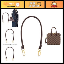 27.5" Vachetta Leather Shoulder Strap Replacement for Handbags - Coffee Color