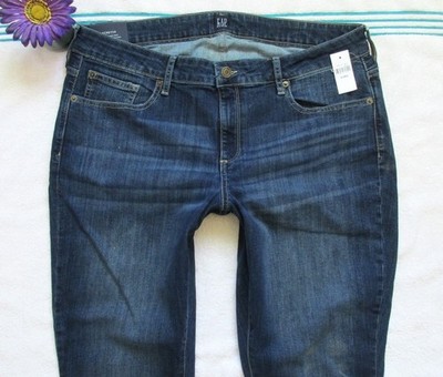 GAP Size 18 Womens Jeans Blue True Curvy Skinny Denim New