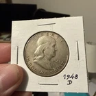 1948-D Silver Franklin Half Dollar - Scarce  Good Grade Rare nice tone