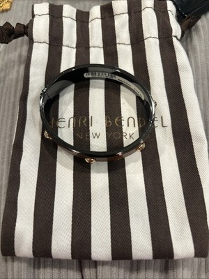 HENRI BENDEL  Bracelet Bangle Brown Enamel Jewelry  New