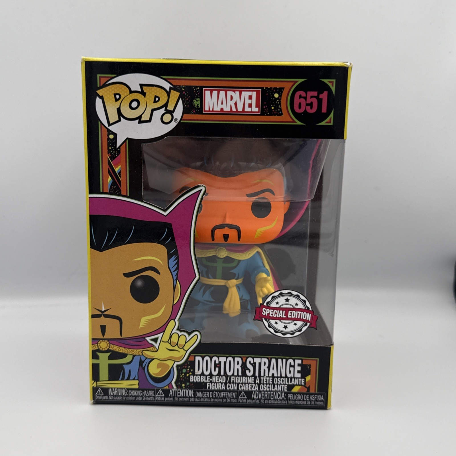 FUNKO POP! MARVEL DOCTOR STRANGE #651 Special Backlight Edition