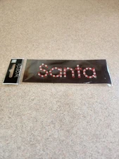 Me & My Big Ideas Words~Santa Rhinestones Bling