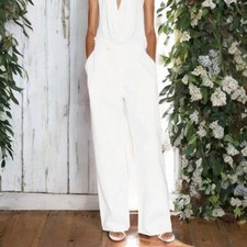 NWT ZARA Wide Leg Pleat Front Baggy Jeans Jeweled button High rise WOMEN'S 10