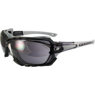 Birdz Eyewear Gasket Safety Padded Motorcycle Sunglasses Grey