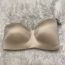 Wacoal 36DDD Bra Beige Staying Power Wire Free Strapless Back 854372 No Straps