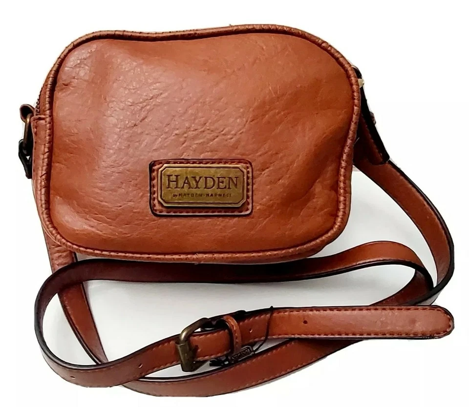 Bolso Bandolera Hayden Harnett Emma Marrón Coñac Tachonado Cámara Foto 2 de 4