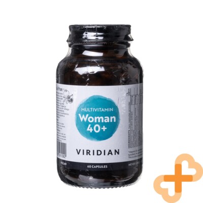 Viridian Damen 40 + Nahrungsergänzung 60 Kapseln Gesundheit Stütze Resveratrol