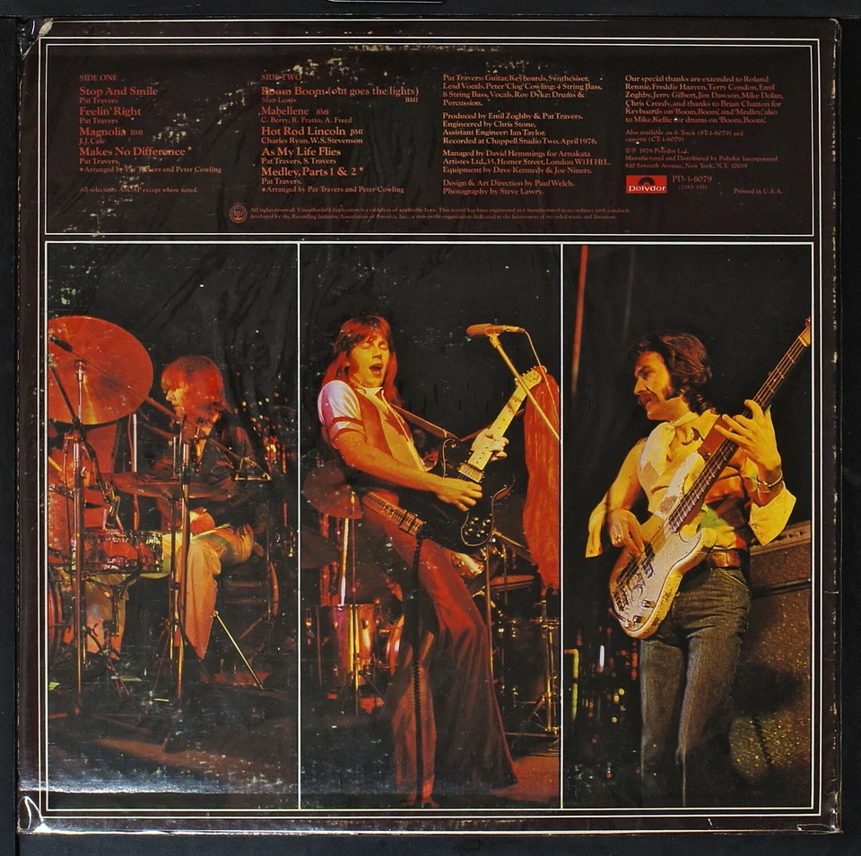 Pat Travers - Pat Travers - original LP record [NHB2-064] USA - Image 3 of 4