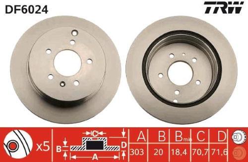 COPPIA DISCHI FRENO VAUXHALL ANTARA          DF6024