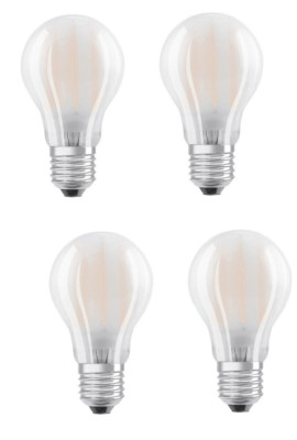 4x Osram LED STAR Classic Birne A 75 E27 7,5W = 75W 4000K EEK:D (Spektrum A-G)