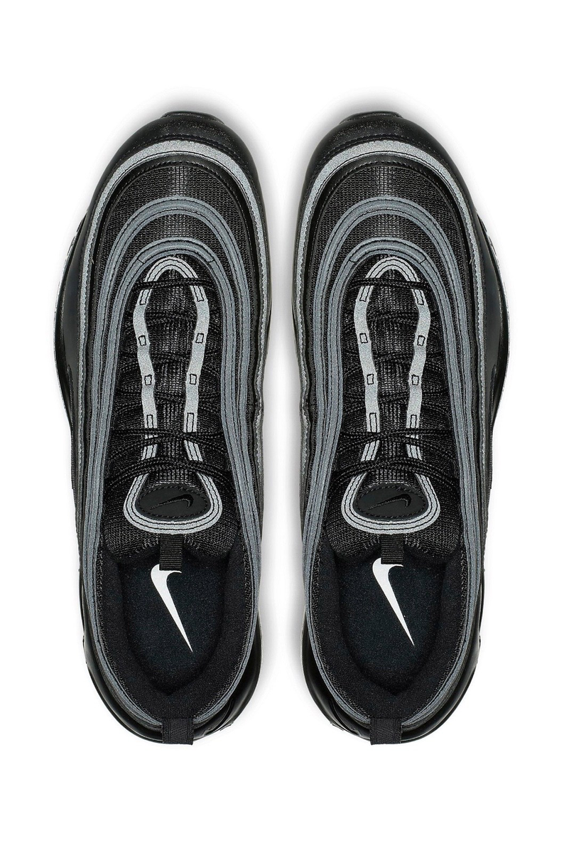 Nike Air Max 97 Triple Black Running Shoes Low Top Sneakers Retro