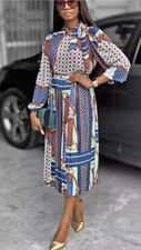 100 Authentic ZARA Satin Printed Long Skirt Size: S