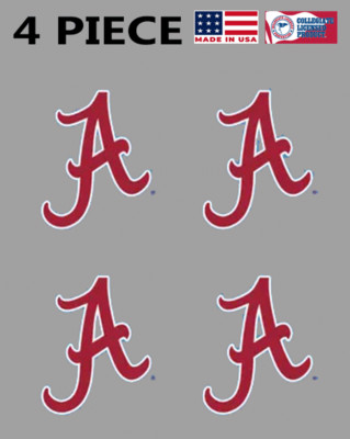 4PC Water Based Alabama Crimson Tide Bama Temporary Tattoos A Logo