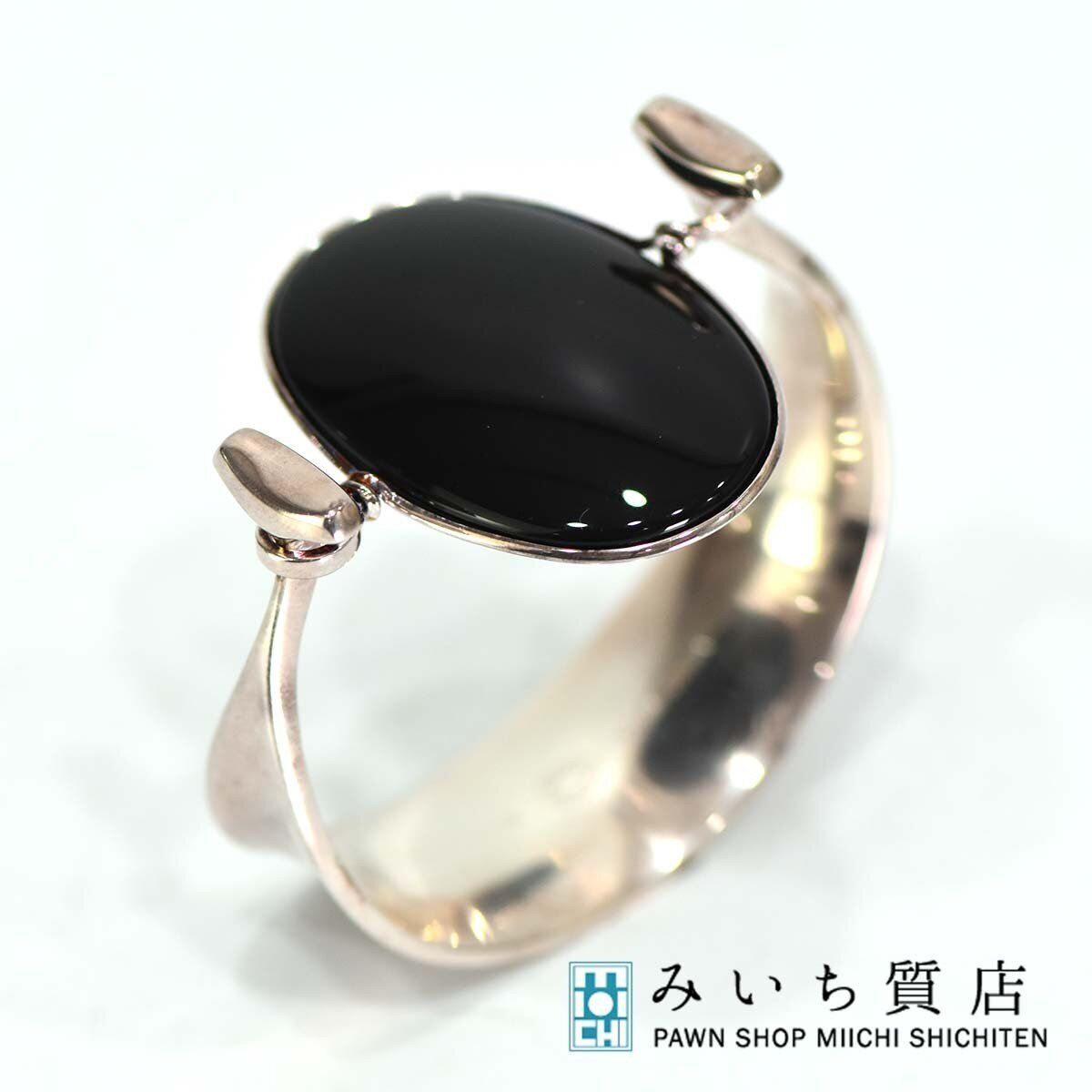 Georg Jensen Vivianna TORUN Bangle Bracelet Onyx 925S 203A Georg Jensen Vivianna TORUN Bangle Bracelet Onyx 925S 203A
