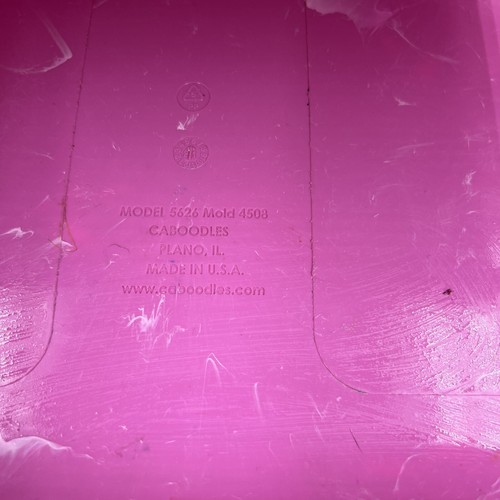 Caboodles of California Light Pastel Pink Swirl Large Makeup Case #5626 - Picture 7 of 11