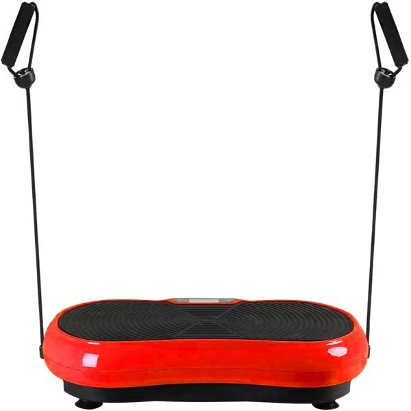 Digital Ultra Slim Vibration Plate Exercise Machine LCD Screen & Bluetooth Red - Image 4 of 4