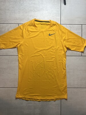 Nike Authentics NBA NCAA Team Player Issue Nike Pro Yellow HyperCool Shirt M