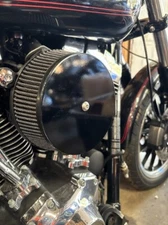 Harley  Stage 1 Air Filter Cleaner cover 5.5”  Gloss Black PC Big Sucker Ness