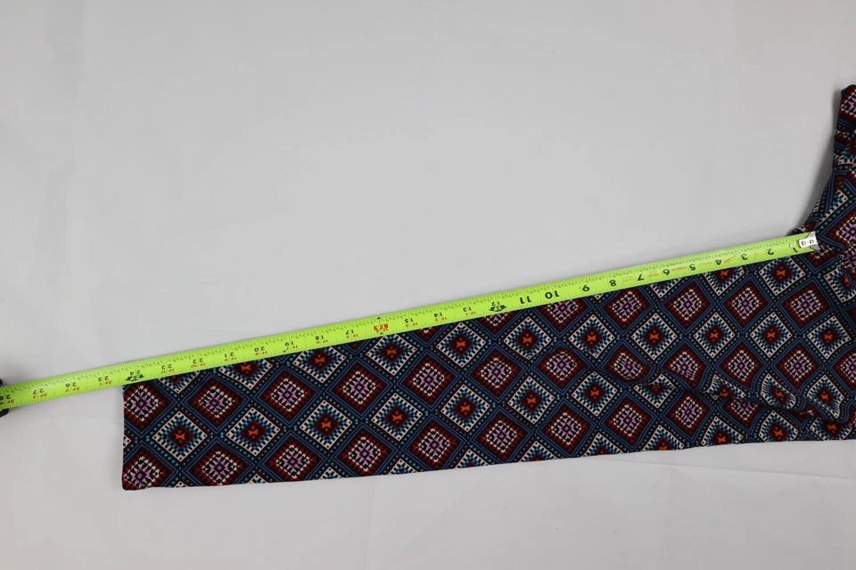 Leggings para mujer LuLaRoe talla única recortados tiro medio diamante estampado abstracto Foto 4 de 4