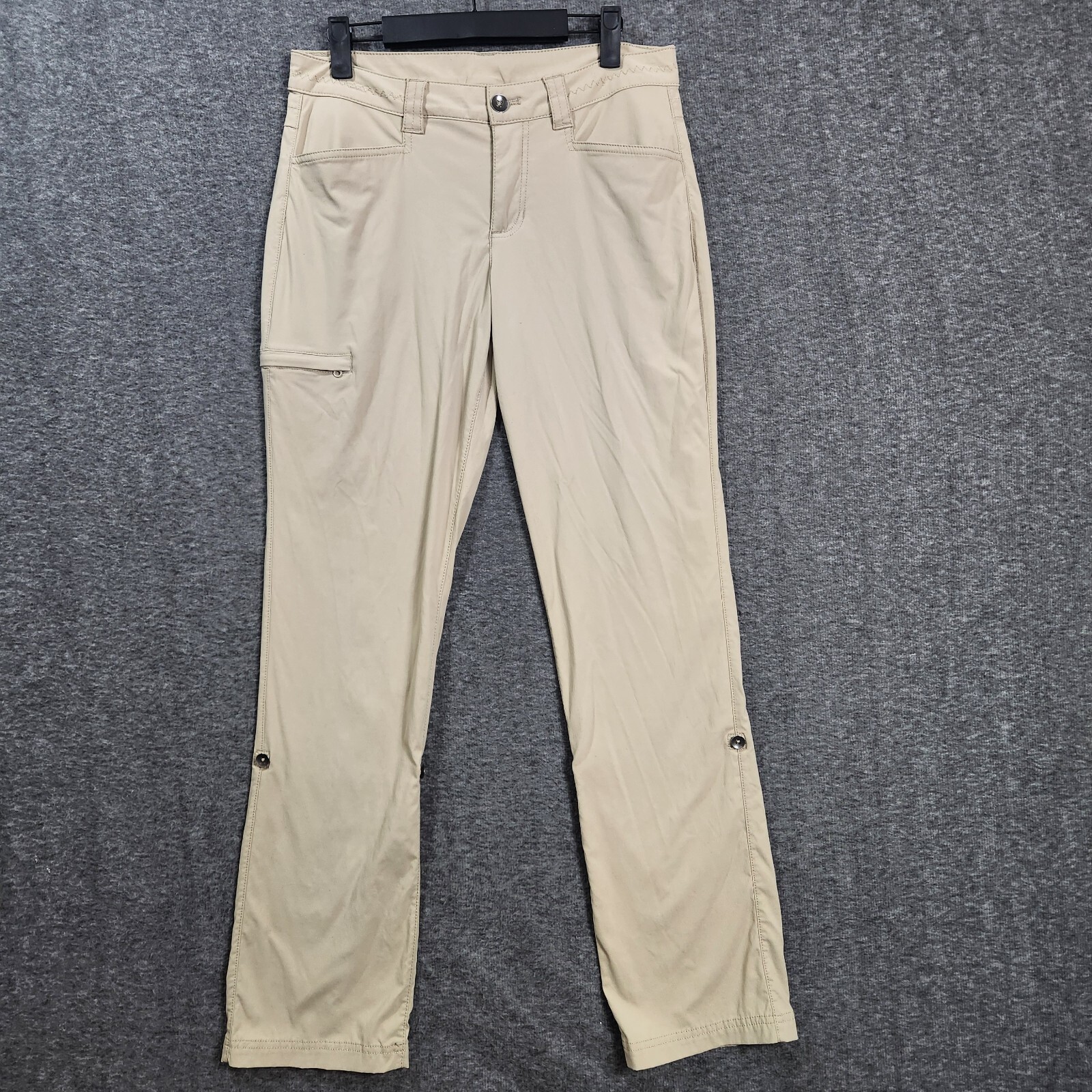 Eddie Bauer Womens Pants Horizon Rollup Quick Dry Khaki Convertible