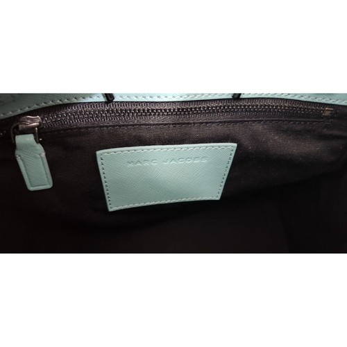 MARC JACOBS Saffiano Leather Backpack color Blue - Picture 12 of 14
