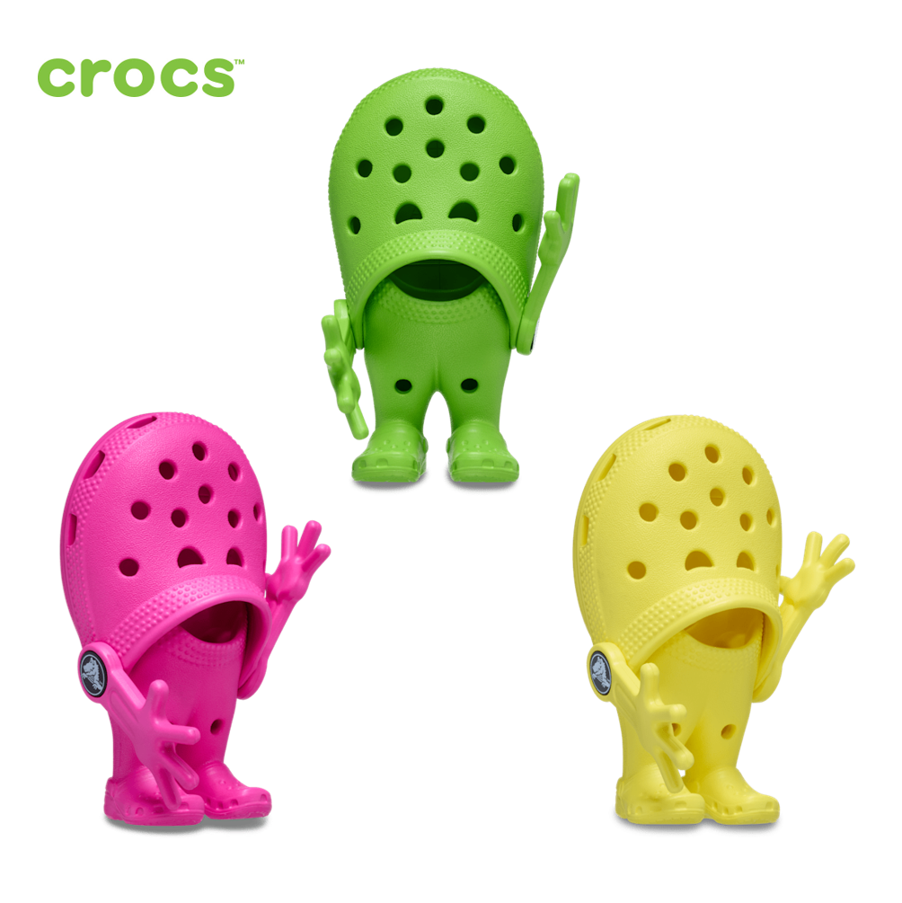 かっきー NEW CROCS Lil Classic 212415 GREEN PINK YELLOW Height 5 inch (12.7