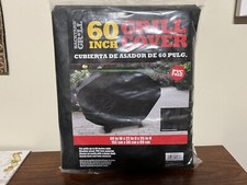 Backyard 60 Inch Grill Cover Black PVC Free Sturdy 60" W x 22" D x 35" H NEW 