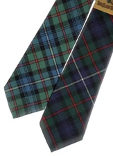 Tartan Tie Clan Robertson OR Pocket Square Scottish Wool Plaid 