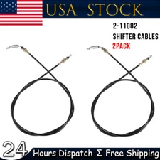 2Pcs Shifter Cable 2-11082 For Chuck Wagon，Trail Wagon ，Land Master LM400 LM650