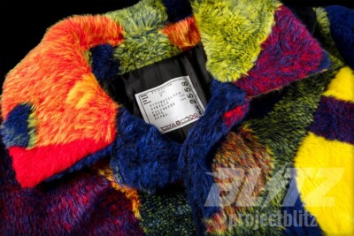 FW21 Sacai Kaws Jacquard Faux Fur Coat Multicolor Unisex Sz 2 M | eBay