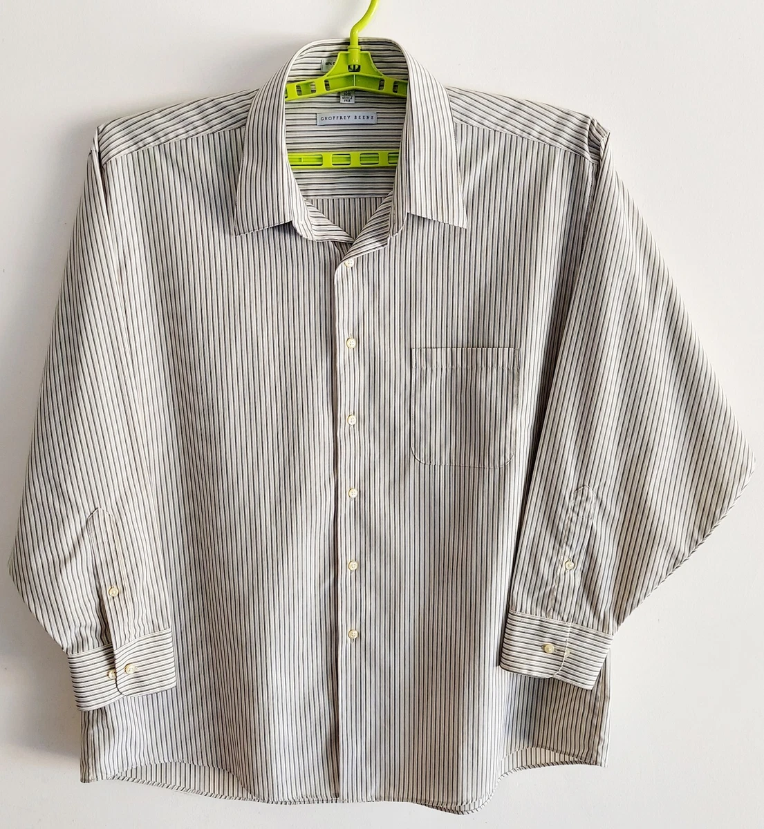 geoffrey beene dress shirts big and tall NWT Dress Shirt Big & tall wedding work Non-Iron Wrinkle free Geoffrey beene