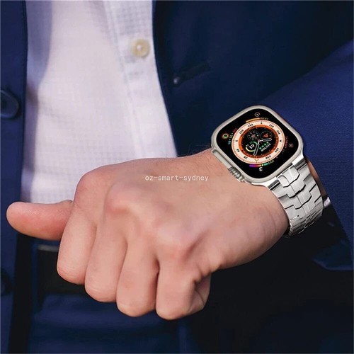 TPU Case+Titanium Metal Band Strap For Apple Watch Ultra49 iWatch 10/9/8/7/6/SE - Picture 8 of 28