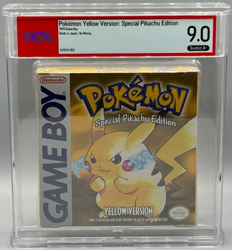Pokemon Yellow Special Pikachu Edition Nintendo Game Boy PSA 9.0 A+ NOT WATA