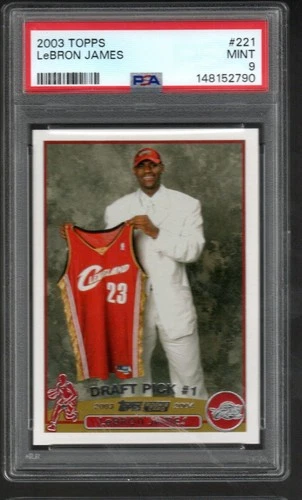 LeBRON JAMES 2003 TOPPS - 221 - PSA 9 (IBH1)
