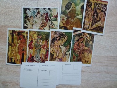 N6 /  Indien Jalgaon Ajanta Caves   /  12 Ansichtskarten um 1980 ?