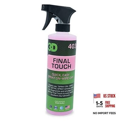 Final Touch - Quick Detailer Spray with Wax Protection for Auto 16oz