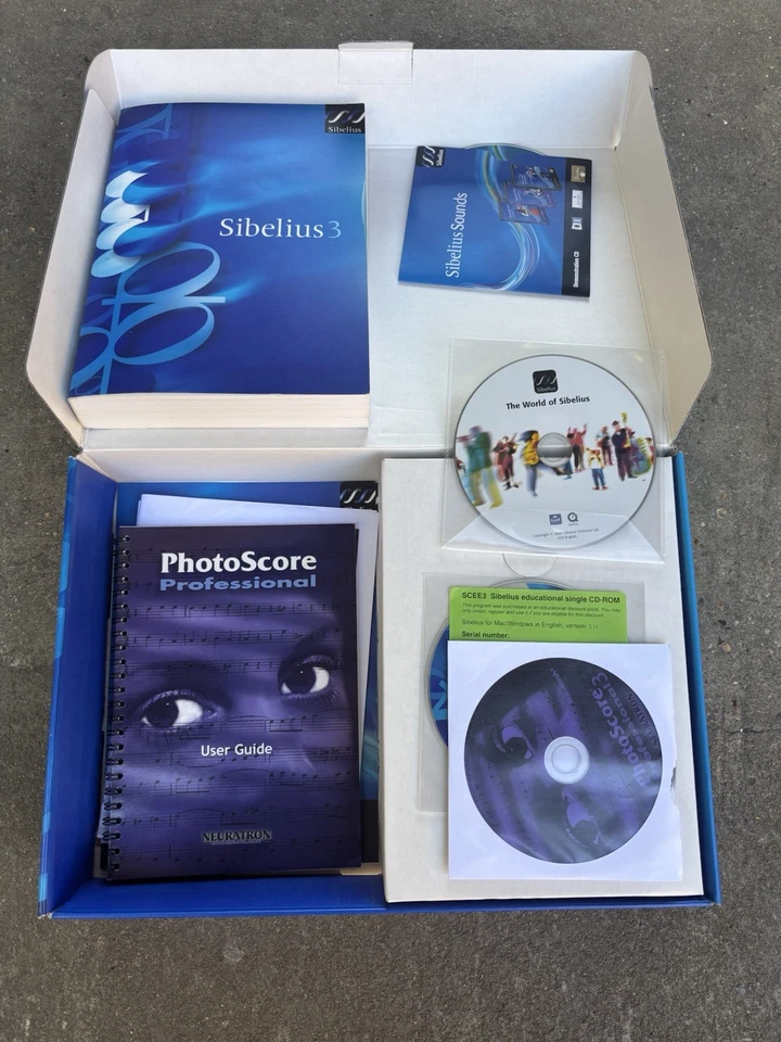 Sibelius 3 & Neuratron PhotoScore Music  Software Windows Mac Transcribe MP3 CD - Image 2 of 4