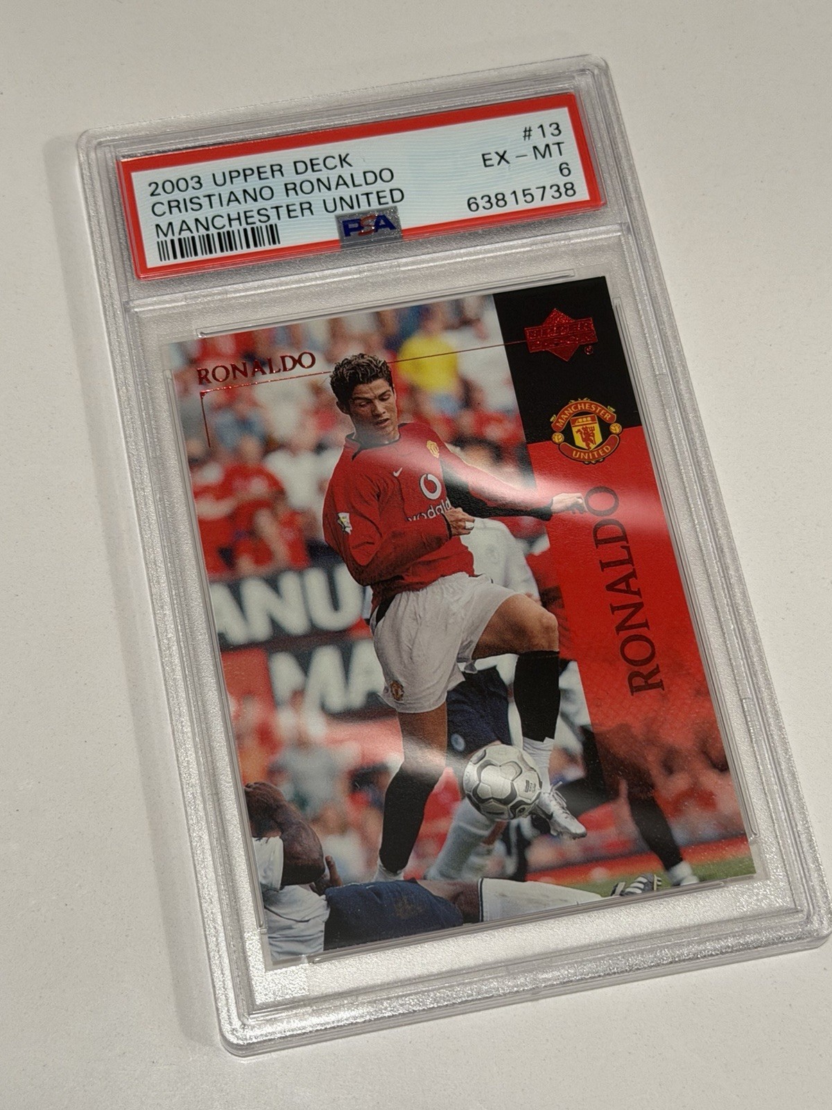 2003 Upper Deck Manchester United Cristiano Ronaldo Rookie #13 PSA 6 🔥🔥🔥🔥🔥