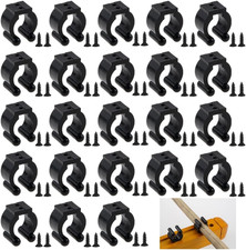 Black Clips for Billiards Cue and Fishing Pole Rod Holders - Snooker Cue Locatin