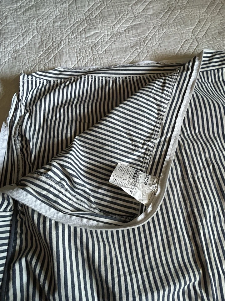 Чехлы на нижнюю подушку IKEA EKTORP 2-местный диван SIMRIS синяя белая полоса - Изображение 3 из 4