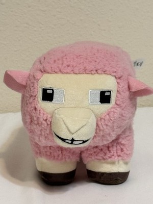 Mattel Minecraft Movie 2024 8 Inch Long Pink Sheep Plush Soft Clean