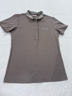 Animo Italia Crystal Floral Equestrian Women Shirt IT 40