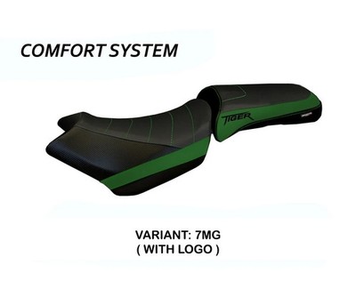 Sattelbezug Kompl Sitz Venezia1 CS Grun Mil TPZ TRIUMPH TIGER 1200 2018 2021 19B