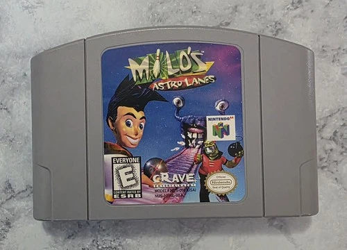Milo's Astro Lanes (Nintendo 64, N64, 1998) Authentic & Tested Cartridge